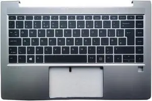 OEM UK Laptop Keyboard for HP ProBook 14 445 440 G8 645 640 G8 with Silver Palmrest and Backlight Replacement Accessories(No SC Hole) OEM UK Laptop Keyboard for HP ProBook 14 445 440 G8 645 640 G8 with Silver Palmrest and Backlight Replacement Accessories(No SC Hole)