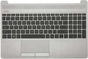 Replacement for HP 250 255 256 G8 15-DW Laptop Upper Case Palmrest Top Cover Touchpad with US Black Keyboard Assembly M31100-001 AP2H8000540 Replacement for HP 250 255 256 G8 15-DW Laptop Upper Case Palmrest Top Cover Touchpad with US Black Keyboard Assembly M31100-001 AP2H8000540