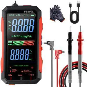 Digi tal MUL timeter, USB Rechargeable Digital MUL timeter 6000 Counts,Large Color Screen & Backlight! Fs899l Multimeter,USB Rechargeable Multimeter 6000 Counts Digital Voltmeter (FS899L) Digi tal MUL timeter, USB Rechargeable Digital MUL timeter 6000 Counts,Large Color Screen & Backlight! Fs899l Multimeter,USB Rechargeable Multimeter 6000 Counts Digital Voltmeter (FS899L)
