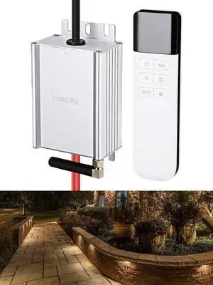 LEONLITE 120W AC Low Voltage Dimmer for Landscape Lighting, 12V-15V AC Working Voltage, 0%-100% Dimming Range, IP67 Waterproof, 100% Compatible with LEONLITE Landscape Light Fixtures LEONLITE 120W AC Low Voltage Dimmer for Landscape Lighting, 12V-15V AC Working Voltage, 0%-100% Dimming Range, IP67 Waterproof, 100% Compatible with LEONLITE Landscape Light Fixtures