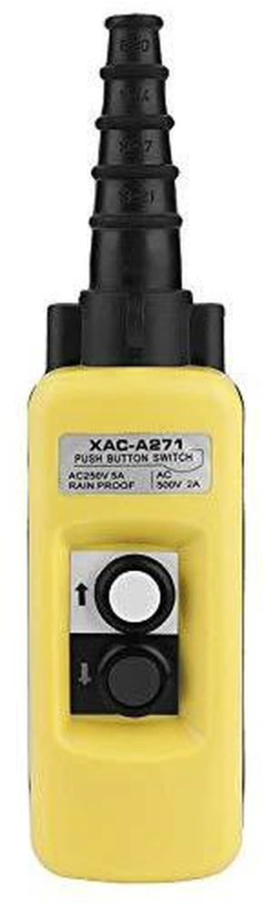 XAC-A271 Hoist Pendant Control Switch 2-Button Handheld Crane Control for Industrial Lifting Equipment XAC-A271 Hoist Pendant Control Switch 2-Button Handheld Crane Control for Industrial Lifting Equipment