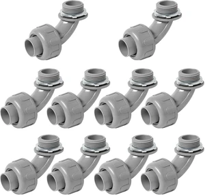 (1" Conduit Elbow 10 Pack) Yariwiz 1 inch Plastic Liquid Tight Conduit 90 Degree Elbow (1" Conduit Elbow 10 Pack) Yariwiz 1 inch Plastic Liquid Tight Conduit 90 Degree Elbow