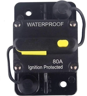 80 Amp Circuit Breaker 12V- 48V DC Manual Reset Fuse for Trolling Motor Rv Marine Boat Vehicles System Protection Waterproof (80A) 80 Amp Circuit Breaker 12V- 48V DC Manual Reset Fuse for Trolling Motor Rv Marine Boat Vehicles System Protection Waterproof (80A)
