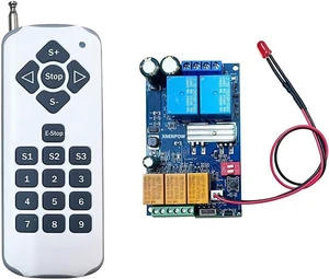 PWM DC Motor Speed Remote Control Switch Forward and Reverse, DC 9V 12V 24V 36V 48V 7Amp for Train Model Railway Model led Control(1r1set) PWM DC Motor Speed Remote Control Switch Forward and Reverse, DC 9V 12V 24V 36V 48V 7Amp for Train Model Railway Model led Control(1r1set)