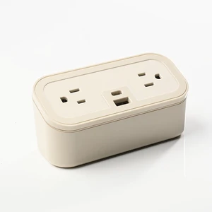 CubieMini - Tabletop Power Strip Charging Station with Outlets and USB Ports (Latte) CubieMini - Tabletop Power Strip Charging Station with Outlets and USB Ports (Latte)