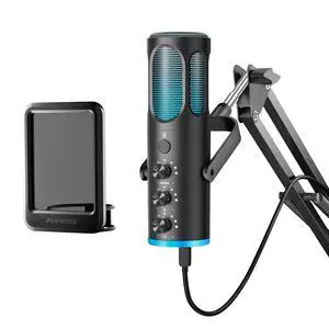 PUPGSIS Gaming Microphone for PC, USB Condenser Mic for PS4/5 and Mac, Noise Cancellation Computer Mic with Mute, Reverb, Adjustable Boom Arm, Pop Filter for Streaming/Podcasting/Recording/YouTube PUPGSIS Gaming Microphone for PC, USB Condenser Mic for PS4/5 and Mac, Noise Cancellation Computer Mic with Mute, Reverb, Adjustable Boom Arm, Pop Filter for Streaming/Podcasting/Recording/YouTube