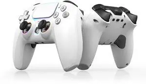 Wireless PS5 Controller Hall Effect Anti-Drift Joystick Gaming Gamepad with Programmable Back Paddles Macro Turbo Dual Vibration 6-Axis Gyro Bluetooth 5.0 RGB 3.5mm Audio Jack for PS5 Slim Pro PC Wireless PS5 Controller Hall Effect Anti-Drift Joystick Gaming Gamepad with Programmable Back Paddles Macro Turbo Dual Vibration 6-Axis Gyro Bluetooth 5.0 RGB 3.5mm Audio Jack for PS5 Slim Pro PC