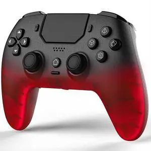 BETMI LED Wireless Controller for PS5, Pro/Slim/PC(Frosted Red Black) | Hall Joysticks/Trigger, Macro Back Button, Turbo, Dual Vibration, 6-Axis, 3.5mm Jack, Built-in Mic/Speaker, for Steam Deck BETMI LED Wireless Controller for PS5, Pro/Slim/PC(Frosted Red Black) | Hall Joysticks/Trigger, Macro Back Button, Turbo, Dual Vibration, 6-Axis, 3.5mm Jack, Built-in Mic/Speaker, for Steam Deck
