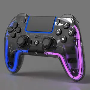 BETMI Wireless Controller for PS5, Pro/Slim/MAC/PC (Transparent Black) | Hall Effect Joysticks, Dual Vibration, Macro/Turbo/3.5mm Jack/6-Axis Gyro, Speaker, LED Gamepad for Steam Deck, L Blue R Pink BETMI Wireless Controller for PS5, Pro/Slim/MAC/PC (Transparent Black) | Hall Effect Joysticks, Dual Vibration, Macro/Turbo/3.5mm Jack/6-Axis Gyro, Speaker, LED Gamepad for Steam Deck, L Blue R Pink