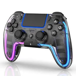 Wireless Controller for PS5, Pro/Slim/MAC/Steam Deck/PC, Hall Effect Joysticks,Dual Vibration, Macro/Turbo, 3.5mm Audio Jack, 6-Axis Gyro, Mute, Bluetooth LED Gamepad with Speake Wireless Controller for PS5, Pro/Slim/MAC/Steam Deck/PC, Hall Effect Joysticks,Dual Vibration, Macro/Turbo, 3.5mm Audio Jack, 6-Axis Gyro, Mute, Bluetooth LED Gamepad with Speake