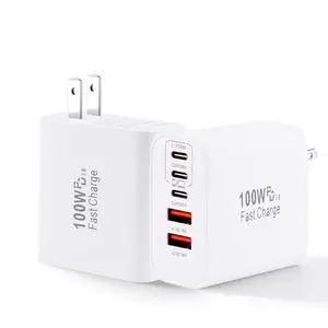 Super Fast USB C Charger Block,100W 5-Port USB C Phone Charger Power Adapter Plug,2Pack Multiport Type C Wall Charger Cubes for iPhone 17 Pro Max/17 Pro/17 Air,16 Pro/16e/15 Plus,MacBook,Android Phone Super Fast USB C Charger Block,100W 5-Port USB C Phone Charger Power Adapter Plug,2Pack Multiport Type C Wall Charger Cubes for iPhone 17 Pro Max/17 Pro/17 Air,16 Pro/16e/15 Plus,MacBook,Android Phone