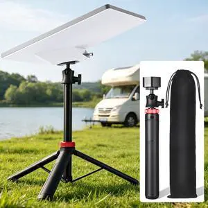 Mini Tripod Stand Mount with Aluminum Adapter, Portable & 360°Tilt | for All Starlink Mini Models, Starlink Mini Ground Tripod Stand for RV, Backpac Travel, Camping and Outdoor Satellite Setup Mini Tripod Stand Mount with Aluminum Adapter, Portable & 360°Tilt | for All Starlink Mini Models, Starlink Mini Ground Tripod Stand for RV, Backpac Travel, Camping and Outdoor Satellite Setup