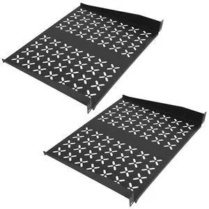 YuPinDiZu 1U Server Rack Shelf - Universal 1u Shelf Vented Rack Mount Cantilever Tray for 19" Network Equipment Rack & Cabinet - 14 Inches Depth -Set of 2 YuPinDiZu 1U Server Rack Shelf - Universal 1u Shelf Vented Rack Mount Cantilever Tray for 19" Network Equipment Rack & Cabinet - 14 Inches Depth -Set of 2