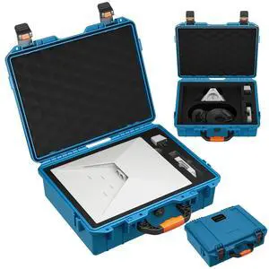Starlink Mini Hard Shell Travel Case - Waterproof EVA Carrying Bag with Secure Lock Custom for Starlink Mini Router, Power Supply Shockproof Protection for Outdoor Adventures Blue Starlink Mini Hard Shell Travel Case - Waterproof EVA Carrying Bag with Secure Lock Custom for Starlink Mini Router, Power Supply Shockproof Protection for Outdoor Adventures Blue