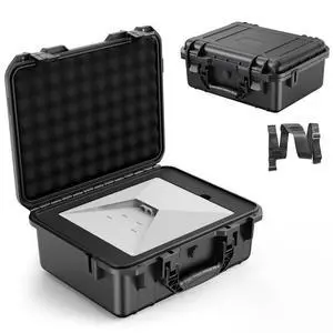 Starlink Mini Case, IP67 Waterproof Hard Case Precision Cut Foam For Starlink Mini, Kickstand, Pipe Adapter, Power Supply, Cables, Outdoor, Travel, Camping Starlink Mini Case, IP67 Waterproof Hard Case Precision Cut Foam For Starlink Mini, Kickstand, Pipe Adapter, Power Supply, Cables, Outdoor, Travel, Camping