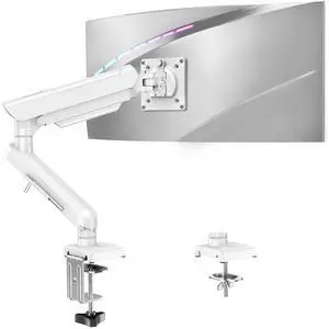 Single Monitor Mount for 32 27 24 22 inch Screen, Monitor Arm Holds 4.4-22 lbs, Monitor Desk Mount, Gaming & Home Office Use, VESA 75x75mm & 100x100mm, Freelift Pro White Single Monitor Mount for 32 27 24 22 inch Screen, Monitor Arm Holds 4.4-22 lbs, Monitor Desk Mount, Gaming & Home Office Use, VESA 75x75mm & 100x100mm, Freelift Pro White