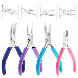 4pcs Jewelry Pliers Tools Kit for Crafts, Wire Wrapping, Jewelry Making Supplies 4pcs Jewelry Pliers Tools Kit for Crafts, Wire Wrapping, Jewelry Making Supplies