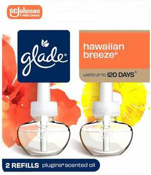PlugIns Refills Air Freshener, Scented and Essential Oils for Home and Bathroom, Hawaiian Breeze, 1.34 Fl Oz, 2 Count PlugIns Refills Air Freshener, Scented and Essential Oils for Home and Bathroom, Hawaiian Breeze, 1.34 Fl Oz, 2 Count