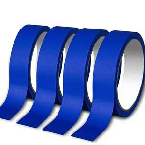 4 Rolls Premium Painters Tape, Blue Tape, Masking Tape, (88yd=4Rolls*0.71in*22yd),Decoration Labeling No Residue, Easy RemovalPaint Tape for Multi-Purpose, Painting, Painter's, DIY Crafts Arts 4 Rolls Premium Painters Tape, Blue Tape, Masking Tape, (88yd=4Rolls*0.71in*22yd),Decoration Labeling No Residue, Easy RemovalPaint Tape for Multi-Purpose, Painting, Painter's, DIY Crafts Arts
