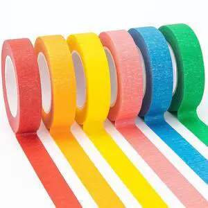 6 Rolls Masking Tape, 0.6" x 16 Yard Per, Rainbow Colors | Painting Tapes, Craft Tape, Ideal for Crafts & DIY Projects, Painting and Labeling 6 Rolls Masking Tape, 0.6" x 16 Yard Per, Rainbow Colors | Painting Tapes, Craft Tape, Ideal for Crafts & DIY Projects, Painting and Labeling