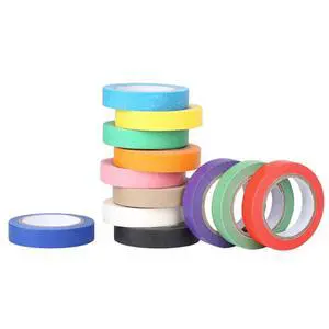 Colored Masking Tape, 12 Colors (12mm x10m) | Masking Tape Painters Tape Colored Masking Tape, 12 Colors (12mm x10m) | Masking Tape Painters Tape