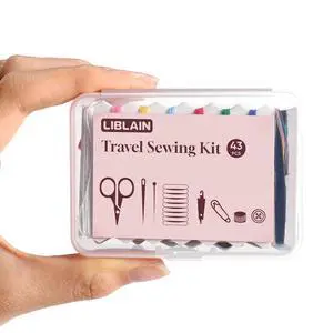 Mini Sewing Kit with Big Eye Steel Needles for Adults and Beginners | Small Sewing Kit for Travel, Needle and Thread Kit for Hand Sewing (43Pcs) Mini Sewing Kit with Big Eye Steel Needles for Adults and Beginners | Small Sewing Kit for Travel, Needle and Thread Kit for Hand Sewing (43Pcs)