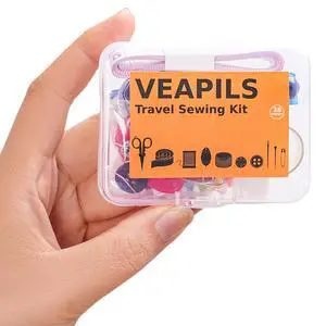 Travel Sewing Kit, Mini Sewing Kit Travel Size with Threads Needles Buttons | 38 Piece Portable Emergency Sewing Set with Case, Sewing Repair Kit for Adults with Multicolor Threads - Craft Supplies Travel Sewing Kit, Mini Sewing Kit Travel Size with Threads Needles Buttons | 38 Piece Portable Emergency Sewing Set with Case, Sewing Repair Kit for Adults with Multicolor Threads - Craft Supplies