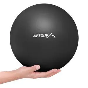 9 Inch Pilates Ball Small Exercise Ball for Yoga, Fitness, Balance, Core Workout, Physical Therapy (XXS (9") 23cm, Carbon Black) 9 Inch Pilates Ball Small Exercise Ball for Yoga, Fitness, Balance, Core Workout, Physical Therapy (XXS (9") 23cm, Carbon Black)