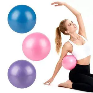 3 Pcs Small Exercise Ball - 9 Inch Pilates Yoga Ball | Mini Stability Ball with Inflation Straw for Fitness Core Strength Stretching, Home Gym Office Workout and Balance Training 3 Pcs Small Exercise Ball - 9 Inch Pilates Yoga Ball | Mini Stability Ball with Inflation Straw for Fitness Core Strength Stretching, Home Gym Office Workout and Balance Training