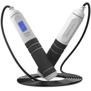 Digital Jump Rope - Smart Counter & Timer, App-Free Skipping Rope for Fitness, Tangle-Free Adjustable Rope for Men Women Kids, Cardio Workout (Check 2026 OneClip Pro for 3s Rope Swap) Digital Jump Rope - Smart Counter & Timer, App-Free Skipping Rope for Fitness, Tangle-Free Adjustable Rope for Men Women Kids, Cardio Workout (Check 2026 OneClip Pro for 3s Rope Swap)