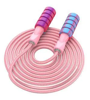 Jump Rope for Fitness, Weighted Jumprope for Women Workout, Adjustable Adult Exercise Skipping Rope for Men (Pinks) Jump Rope for Fitness, Weighted Jumprope for Women Workout, Adjustable Adult Exercise Skipping Rope for Men (Pinks)