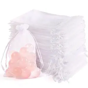 100Pcs Organza Bags 4x6 Small Mesh Gift Bags with Drawstring Jewelry Favor | Mini Gifts Pouch Bulk Sheer Satin White Clear Baggies Party Favors Sachet Gauze Wedding Trinket Goodie Candy Soap Bolsitas 100Pcs Organza Bags 4x6 Small Mesh Gift Bags with Drawstring Jewelry Favor | Mini Gifts Pouch Bulk Sheer Satin White Clear Baggies Party Favors Sachet Gauze Wedding Trinket Goodie Candy Soap Bolsitas