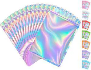 100 Pcs Resealable Clear Holographic Bags,Smell Proof,2.4x3.9in | Packaging Baggies,Mylar Food Storage Bag,Zipper Sealing Bag for Coffee Bean,Cookies,Jewelry Sample Small Business,Holographic 100 Pcs Resealable Clear Holographic Bags,Smell Proof,2.4x3.9in | Packaging Baggies,Mylar Food Storage Bag,Zipper Sealing Bag for Coffee Bean,Cookies,Jewelry Sample Small Business,Holographic