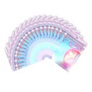 2x3 inch 100PCS Resealable Smell Proof BagsHolographic Packaging Foil Pouch Baggies, Clear Small Mylar Bag for Jewelry,Candy,Food Storage,Business 2x3 inch 100PCS Resealable Smell Proof BagsHolographic Packaging Foil Pouch Baggies, Clear Small Mylar Bag for Jewelry,Candy,Food Storage,Business