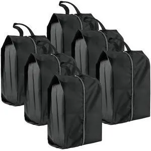 Shoe Bags for Travel, 6 Pack Extra Durable Travel Shoe Bags for Storage and Packing, Reusable Water-proof Shoe Bag with Smooth Zipper, Portable Travel Essentials Shoe Bags for Travel, 6 Pack Extra Durable Travel Shoe Bags for Storage and Packing, Reusable Water-proof Shoe Bag with Smooth Zipper, Portable Travel Essentials