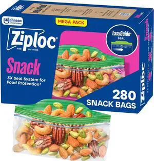 Snack Bags, Food Storage, Easy Open & Close, 280 Count | Snack Bags, Food Storage, Reusable, Easy Open & Close, On-the-Go Portions, BPA-Free, 280 Count Snack Bags, Food Storage, Easy Open & Close, 280 Count | Snack Bags, Food Storage, Reusable, Easy Open & Close, On-the-Go Portions, BPA-Free, 280 Count