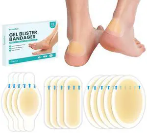 Hydrocolloid Gel Blister Bandages Pads - Promifun Waterproof Adhesive Blisters Bandages - Blister Pads for Heel, Foot, Toe, Feet - Gel Blister Chshions for Prevention & Recovery (13ct, Variety Pack) Hydrocolloid Gel Blister Bandages Pads - Promifun Waterproof Adhesive Blisters Bandages - Blister Pads for Heel, Foot, Toe, Feet - Gel Blister Chshions for Prevention & Recovery (13ct, Variety Pack)