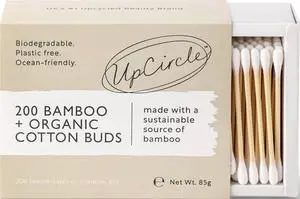 Bamboo Cotton Buds - 200 Pieces - Sustainable, Plastic-Free, Fully Recyclable Ear Buds - A Staple For Any Bathroom Bamboo Cotton Buds - 200 Pieces - Sustainable, Plastic-Free, Fully Recyclable Ear Buds - A Staple For Any Bathroom