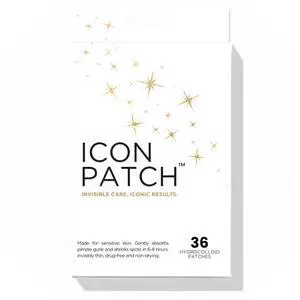 ICON Hydrocolloid Acne Pimple Patch for Shrinking the Look of Zits and Whiteheads | Nighttime Spot Stickers for Face and Skin | Acne Stickers Cover Blemish (36 Count (Pack of 1)) ICON Hydrocolloid Acne Pimple Patch for Shrinking the Look of Zits and Whiteheads | Nighttime Spot Stickers for Face and Skin | Acne Stickers Cover Blemish (36 Count (Pack of 1))