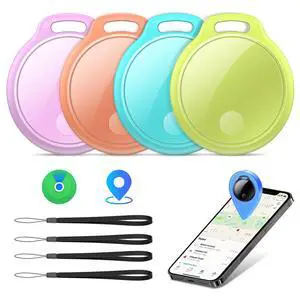 Air Tracker Tags-4 Pack: Smart Bluetooth Tracker, Compatible with Apple Find My APP (iOS Only) Replaceable Battery, IP67 Waterproof, Suitable for Luggage, Wallets, Backpacks, Keys Tracking Tag Air Tracker Tags-4 Pack: Smart Bluetooth Tracker, Compatible with Apple Find My APP (iOS Only) Replaceable Battery, IP67 Waterproof, Suitable for Luggage, Wallets, Backpacks, Keys Tracking Tag