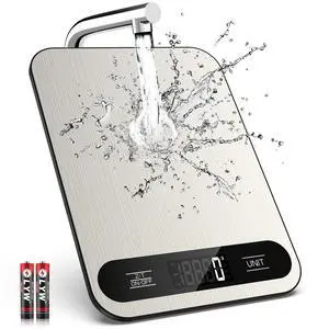 Mik-Nana Food Scale, 22lb Digital Kitchen Scale with 6 Units Tare Function | LCD Display, Stainless Steel Weight Grams and Ounces for Baking, Cooking and Meal Prep (Batteries Included) Mik-Nana Food Scale, 22lb Digital Kitchen Scale with 6 Units Tare Function | LCD Display, Stainless Steel Weight Grams and Ounces for Baking, Cooking and Meal Prep (Batteries Included)