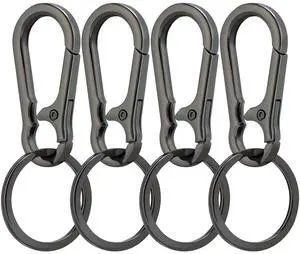Rysent Keychain Clip, 4 Pack Key Chain Hooks with Key Rings Holder, Metal Key Organizer for Car Home Keys Men Women Rysent Keychain Clip, 4 Pack Key Chain Hooks with Key Rings Holder, Metal Key Organizer for Car Home Keys Men Women
