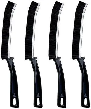 Hard Bristle Crevice Cleaning Brush.Multi-Purpose New Cleaning Brush Tool, Black Bristles with Ergonomic Grip Bathroom Gap Brush, Home, Kitchen, Bathroom, Faucets, Toilet,Window, Vehicle, (4) Hard Bristle Crevice Cleaning Brush.Multi-Purpose New Cleaning Brush Tool, Black Bristles with Ergonomic Grip Bathroom Gap Brush, Home, Kitchen, Bathroom, Faucets, Toilet,Window, Vehicle, (4)