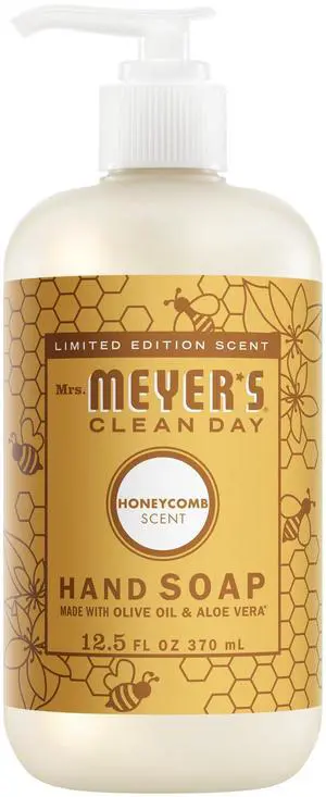 MRS. MEYER'S CLEAN DAY Hand Soap, Honeycomb Scent, 12.5 Fl Oz Bottle MRS. MEYER'S CLEAN DAY Hand Soap, Honeycomb Scent, 12.5 Fl Oz Bottle