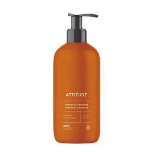 ATTITUDE Liquid Hand Soap, EWG Verified, Plant and Mineral-Based, Vegan Personal Care Products, Orange Cinnamon, 16 Fl Oz ATTITUDE Liquid Hand Soap, EWG Verified, Plant and Mineral-Based, Vegan Personal Care Products, Orange Cinnamon, 16 Fl Oz
