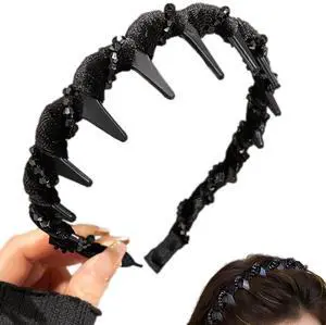 Vintage High Cranium Artificial Pearl Hairband(1Pcs-Black) | Hair Bands For Women's Hair, Party Wedding Home Hairband Vintage High Cranium Artificial Pearl Hairband(1Pcs-Black) | Hair Bands For Women's Hair, Party Wedding Home Hairband