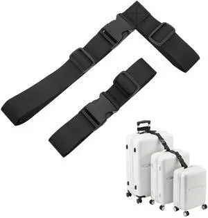 2 Pack Luggage Straps Connector for Suitcases Heavy Duty Adjustable Suitcase Belt Add a Bag Travel Attachment Accessories T-Type and Normal Suitcase Straps for Connecting Your Luggage Together 2 Pack Luggage Straps Connector for Suitcases Heavy Duty Adjustable Suitcase Belt Add a Bag Travel Attachment Accessories T-Type and Normal Suitcase Straps for Connecting Your Luggage Together