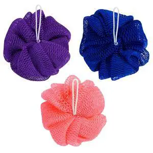 African Net Sponge for Shower, 3 Pack Exfoliating Body Scrubber, Long Mesh Body Scrubber & Back Washer for Women and Men, Gentle Skin Exfoliator for Daily Use, Mesh Shower Pouf Balls for Body Wash African Net Sponge for Shower, 3 Pack Exfoliating Body Scrubber, Long Mesh Body Scrubber & Back Washer for Women and Men, Gentle Skin Exfoliator for Daily Use, Mesh Shower Pouf Balls for Body Wash