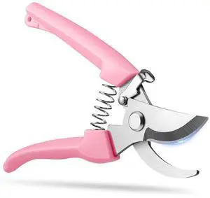 Flower Scissors, Premium Flower Cutter, Pruning Shears for Gardening-Pink | Sharp Handheld Garden Scissors, High Stainless Steel Garden Shears, 1-inch Cut Capacity, Ergonomic Handle, for Plants Bonsai Flower Scissors, Premium Flower Cutter, Pruning Shears for Gardening-Pink | Sharp Handheld Garden Scissors, High Stainless Steel Garden Shears, 1-inch Cut Capacity, Ergonomic Handle, for Plants Bonsai