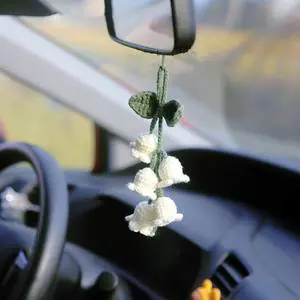 Handmade Knitted Rear View Mirror Pendant Ornament, Cute Car Accessories Aesthetic, Kawaii Car Decor for Home Decorative Pendants Handmade Knitted Rear View Mirror Pendant Ornament, Cute Car Accessories Aesthetic, Kawaii Car Decor for Home Decorative Pendants